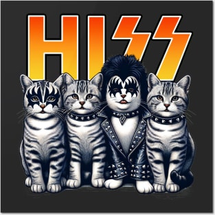 Hiss Meowtallica Posters and Art